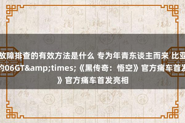 故障排查的有效方法是什么 专为年青东谈主而来 比亚迪海豹06GT&times;《黑传奇：悟空》官方痛车首发亮相