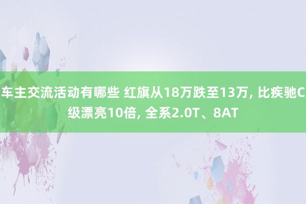 车主交流活动有哪些 红旗从18万跌至13万, 比疾驰C级漂亮10倍, 全系2.0T、8AT