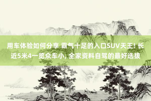 用车体验如何分享 霸气十足的入口SUV天王! 长近5米4一览众车小, 全家资料自驾的最好选拔